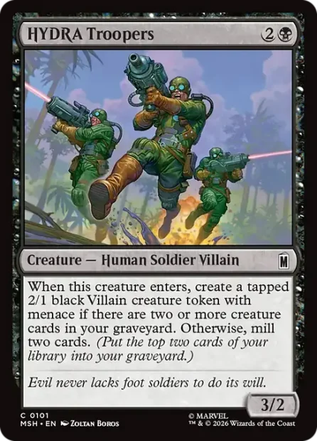 HYDRA Troopers, Marvel Super Heroes — Magic: The Gathering card