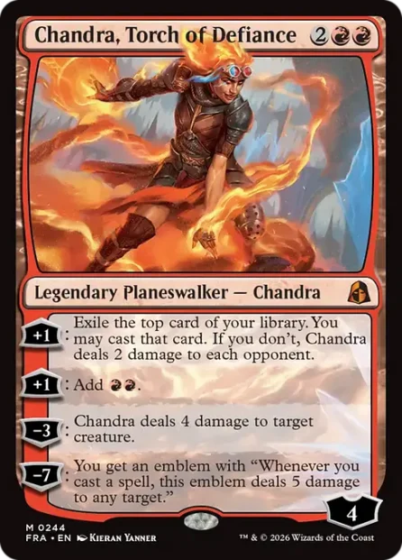 Chandra, Torch of Defiance, Reality Fracture — Magic: The Gathering card