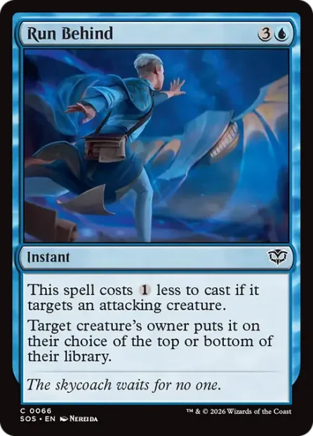 Run Behind, Secrets of Strixhaven — Magic: The Gathering card