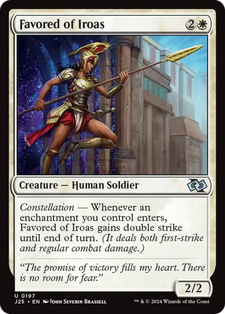 Favored of Iroas, Foundations Jumpstart — Magic: The Gathering card