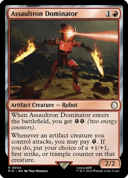 Assaultron Dominator, Fallout — Magic: The Gathering card