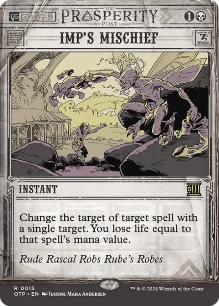Imp's Mischief, Breaking News — Magic: The Gathering card