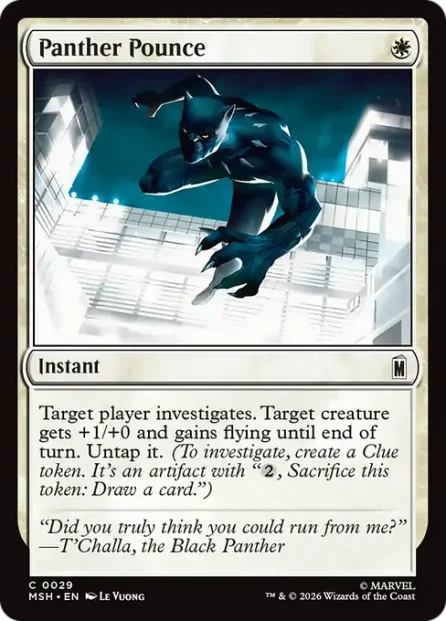 Panther Pounce, Marvel Super Heroes — Magic: The Gathering card