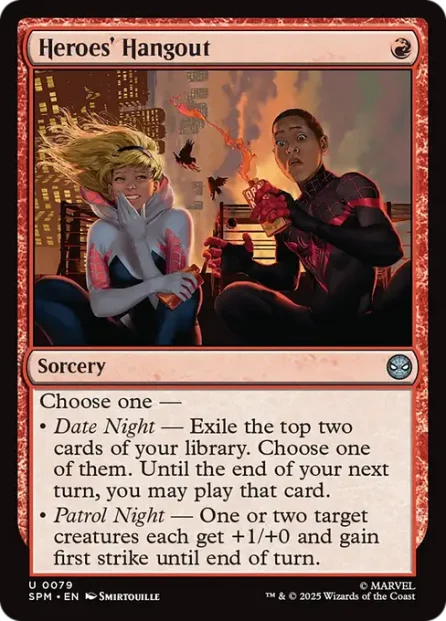 Heroes' Hangout, Marvel's Spider-Man — Magic: The Gathering card