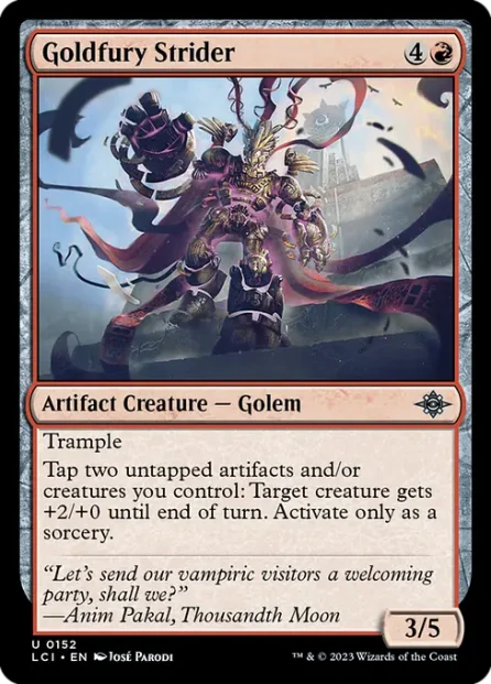 Goldfury Strider, The Lost Caverns of Ixalan — Magic: The Gathering card
