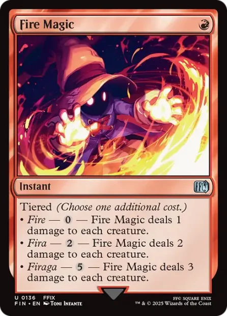 Fire Magic, Final Fantasy — Magic: The Gathering card