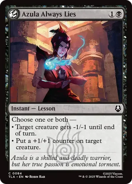 Azula Always Lies, Avatar: The Last Airbender — Magic: The Gathering card