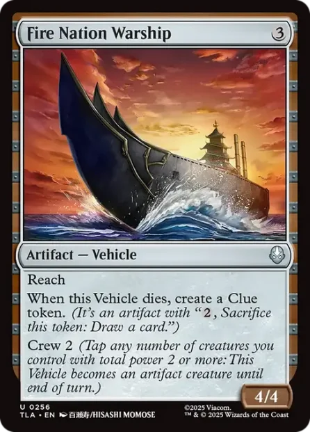 Fire Nation Warship, Avatar: The Last Airbender — Magic: The Gathering card