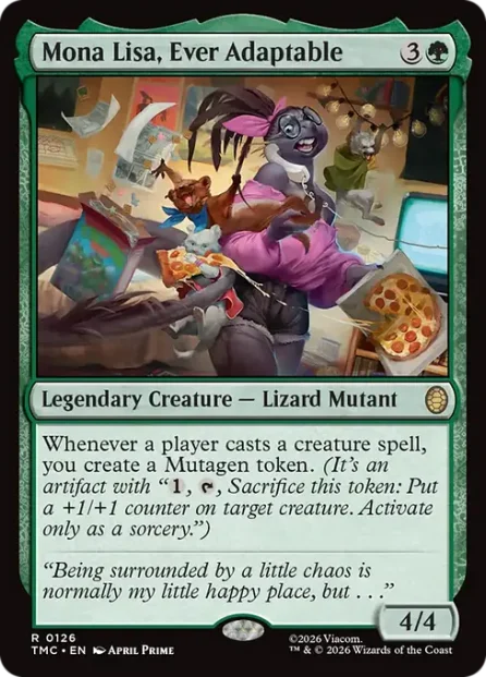 Mona Lisa, Ever Adaptable, Teenage Mutant Ninja Turtles Eternal — Magic: The Gathering card
