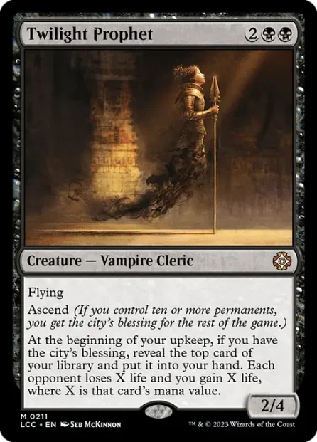 Twilight Prophet, The Lost Caverns of Ixalan Commander — Magic: The Gathering card