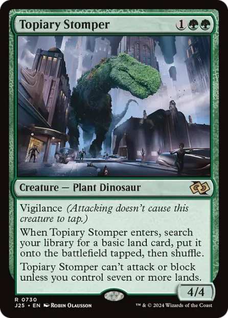 Topiary Stomper, Foundations Jumpstart — Magic: The Gathering card