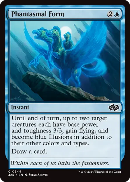 Phantasmal Form, Foundations Jumpstart — Magic: The Gathering card