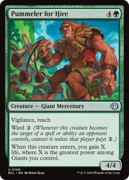 Pummeler for Hire, Lorwyn Eclipsed — Magic: The Gathering card