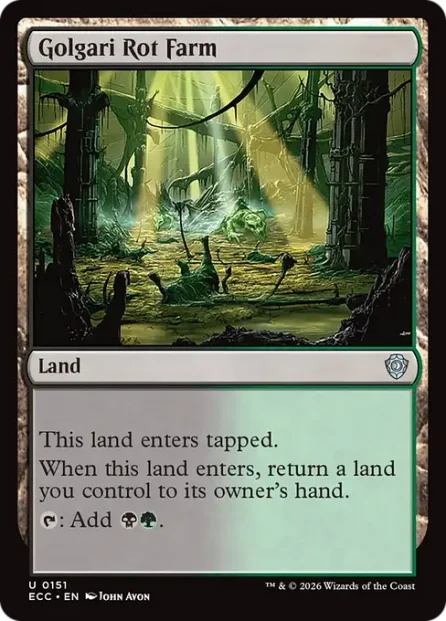 Golgari Rot Farm, Lorwyn Eclipsed Commander — Magic: The Gathering card