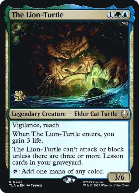The Lion-Turtle, Avatar: The Last Airbender Promos, foil — Magic: The Gathering card