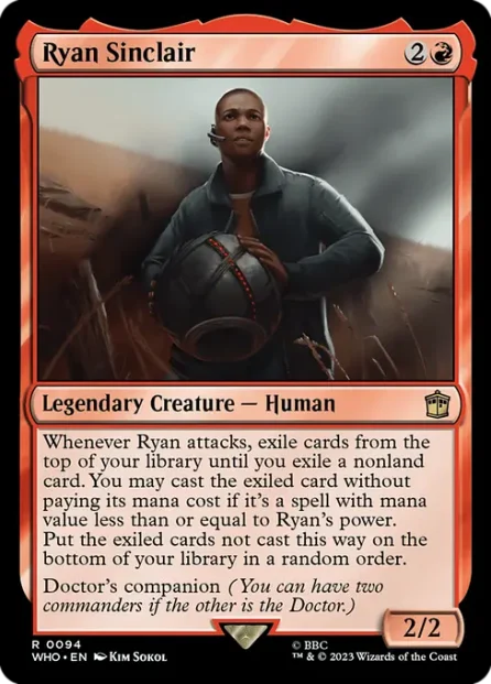 Ryan Sinclair, Doctor Who — Magic: The Gathering card