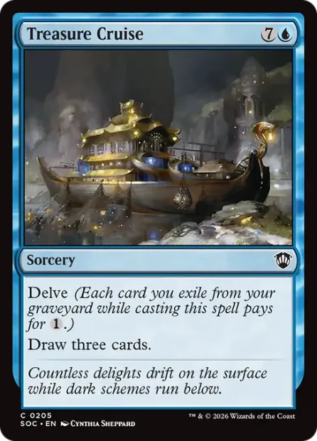 Treasure Cruise, Secrets of Strixhaven Commander — Magic: The Gathering card