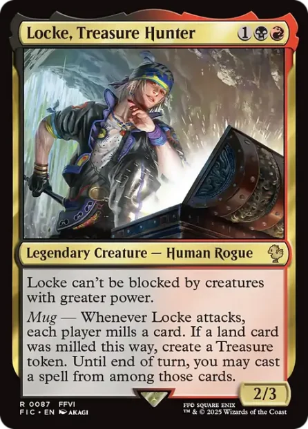 Locke, Treasure Hunter, Final Fantasy Commander — Magic: The Gathering card