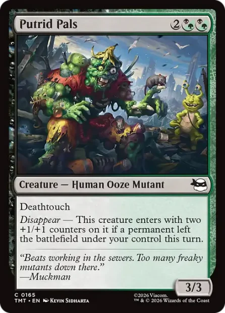 Putrid Pals, Teenage Mutant Ninja Turtles — Magic: The Gathering card