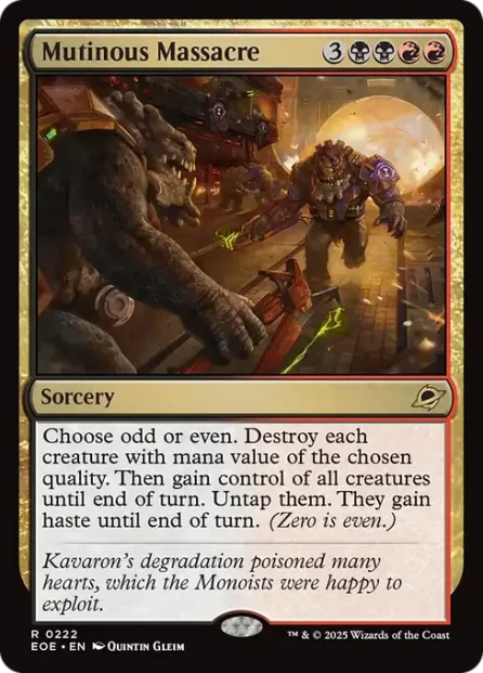 Mutinous Massacre, Edge of Eternities — Magic: The Gathering card
