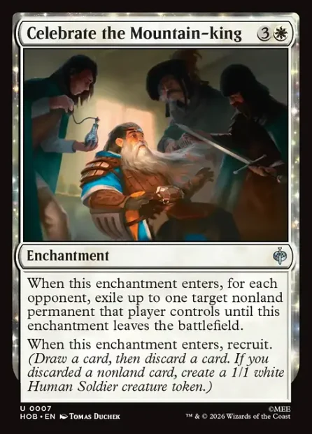 Celebrate the Mountain-king, The Hobbit — Magic: The Gathering card