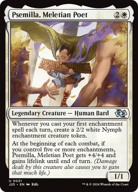 Psemilla, Meletian Poet, Foundations Jumpstart — Magic: The Gathering card