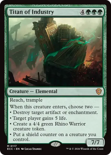 Titan of Industry, Lorwyn Eclipsed Commander — Magic: The Gathering card