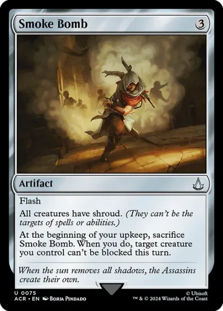 Smoke Bomb, Assassin's Creed — Magic: The Gathering card