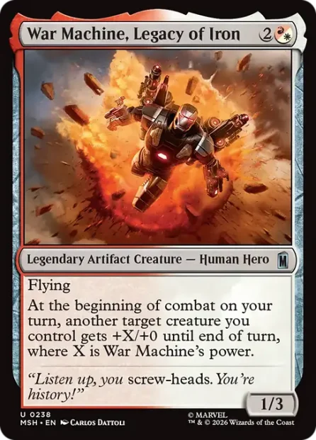 War Machine, Legacy of Iron, Marvel Super Heroes — Magic: The Gathering card