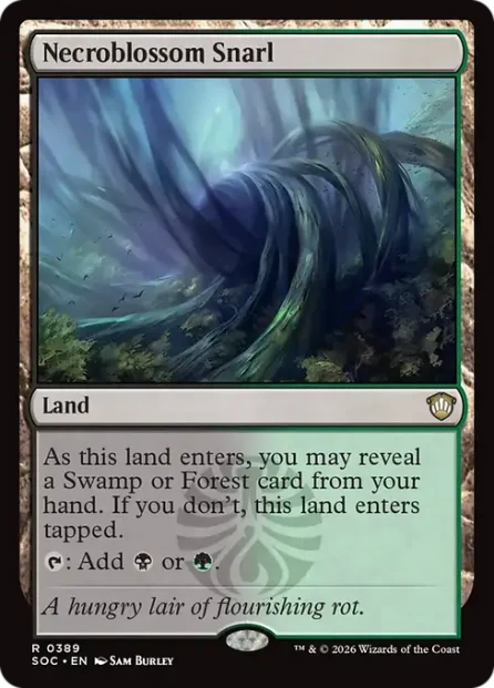 Necroblossom Snarl, Secrets of Strixhaven Commander — Magic: The Gathering card