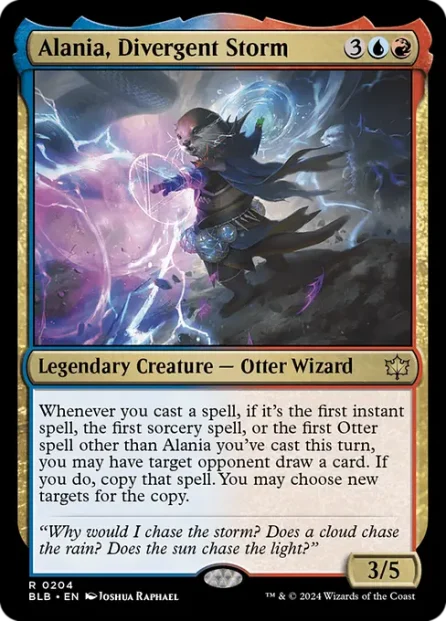 Alania, Divergent Storm, Bloomburrow — Magic: The Gathering card