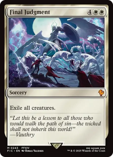 Final Judgment, Final Fantasy Commander — Magic: The Gathering card