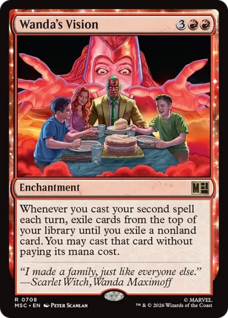 Wanda's Vision, Marvel Super Heroes Commander — Magic: The Gathering card