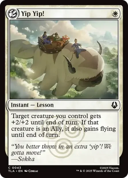 Yip Yip!, Avatar: The Last Airbender — Magic: The Gathering card