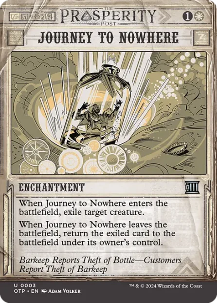 Journey to Nowhere, Breaking News — Magic: The Gathering card