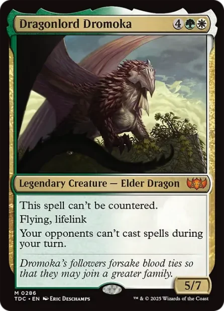 Dragonlord Dromoka, Tarkir: Dragonstorm Commander — Magic: The Gathering card
