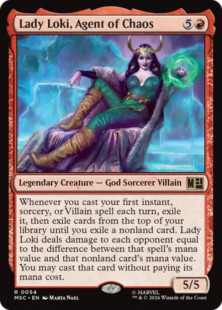 Lady Loki, Agent of Chaos, Marvel Super Heroes Commander — Magic: The Gathering card