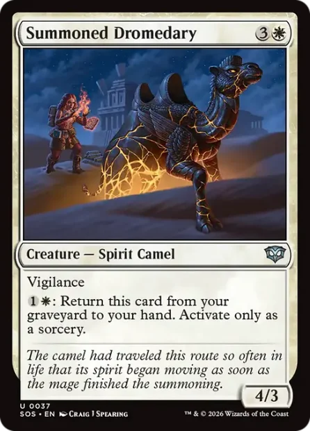 Summoned Dromedary, Secrets of Strixhaven — Magic: The Gathering card