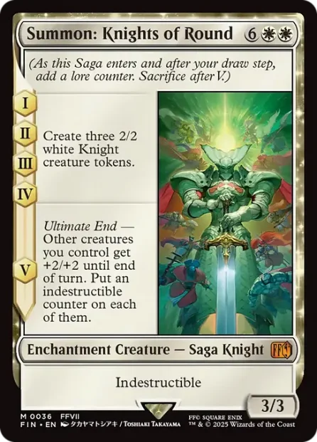 Summon: Knights of Round, Final Fantasy — Magic: The Gathering card