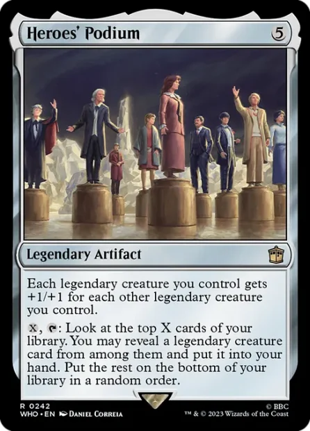 Heroes' Podium, Doctor Who — Magic: The Gathering card