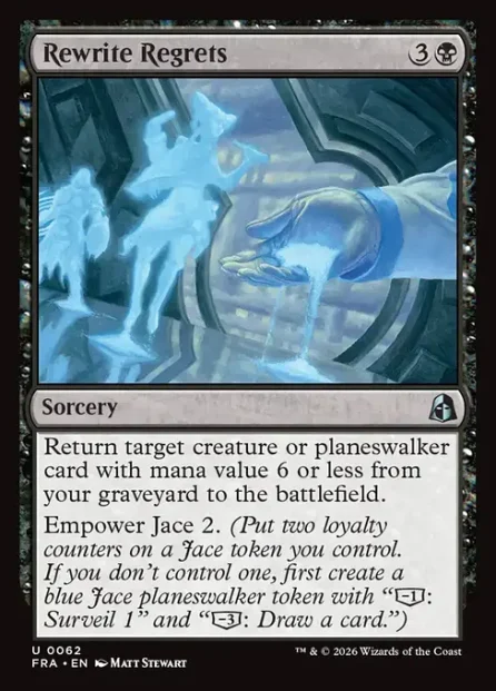 Rewrite Regrets, Reality Fracture — Magic: The Gathering card