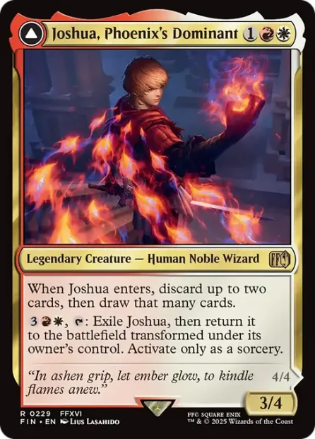 Joshua, Phoenix's Dominant // Phoenix, Warden of Fire, Final Fantasy — Magic: The Gathering card