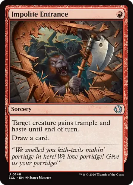 Impolite Entrance, Lorwyn Eclipsed — Magic: The Gathering card