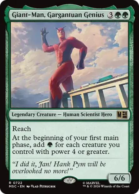 Giant-Man, Gargantuan Genius, Marvel Super Heroes Commander — Magic: The Gathering card