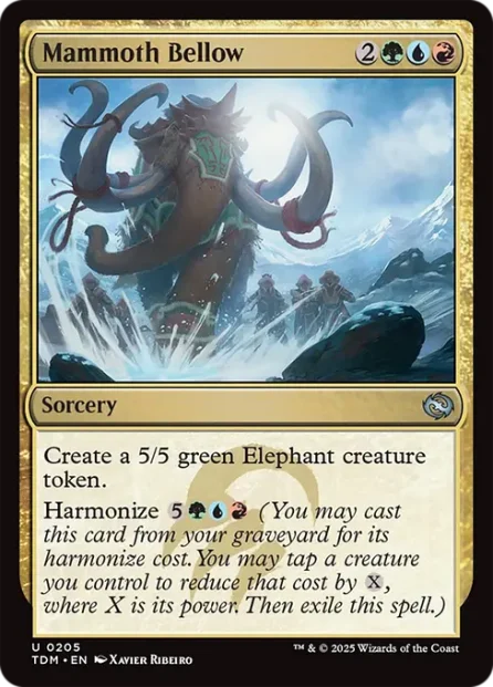 Mammoth Bellow, Tarkir: Dragonstorm — Magic: The Gathering card