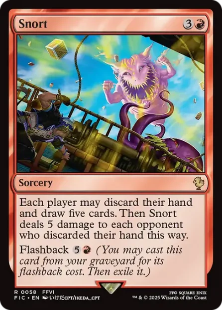 Snort, Final Fantasy Commander — Magic: The Gathering card