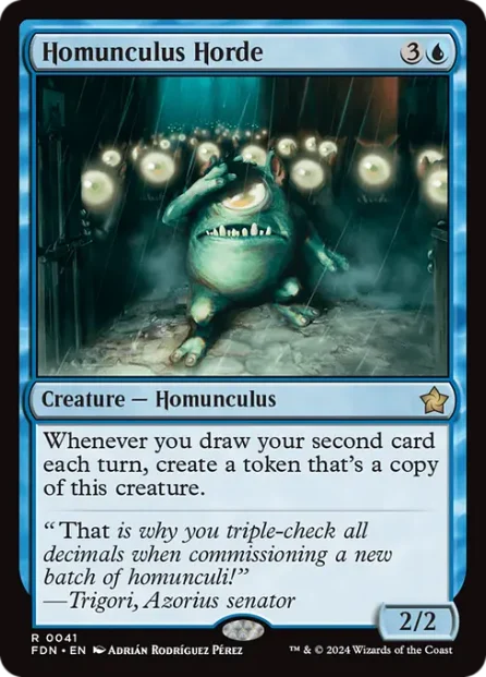 Homunculus Horde, Foundations — Magic: The Gathering card