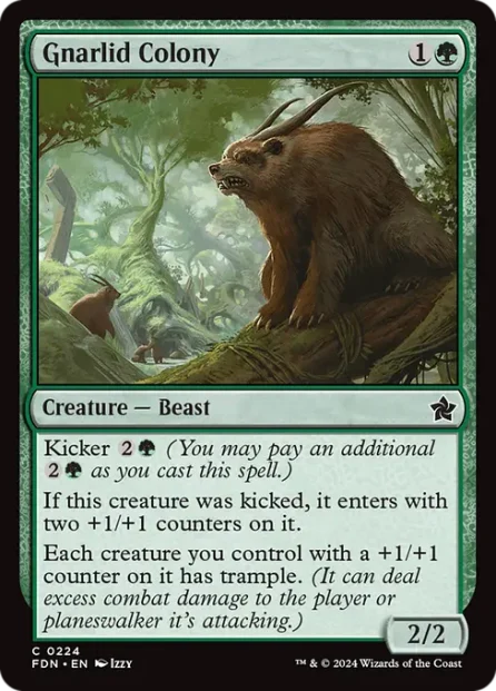 Gnarlid Colony, Foundations — Magic: The Gathering card