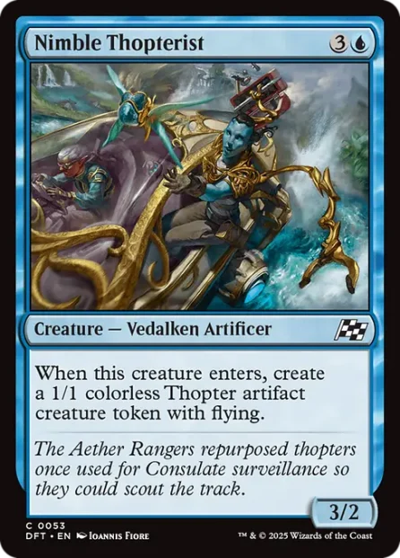 Nimble Thopterist, Aetherdrift — Magic: The Gathering card