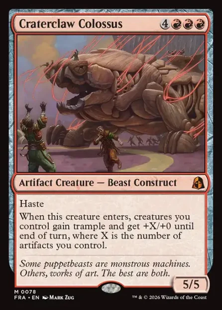 Craterclaw Colossus, Reality Fracture — Magic: The Gathering card